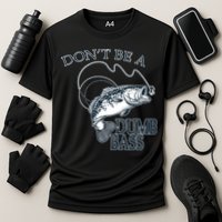 Funny Fishing - Don't Be A Dumb Bass Cooling Performance Crew T-Shirt