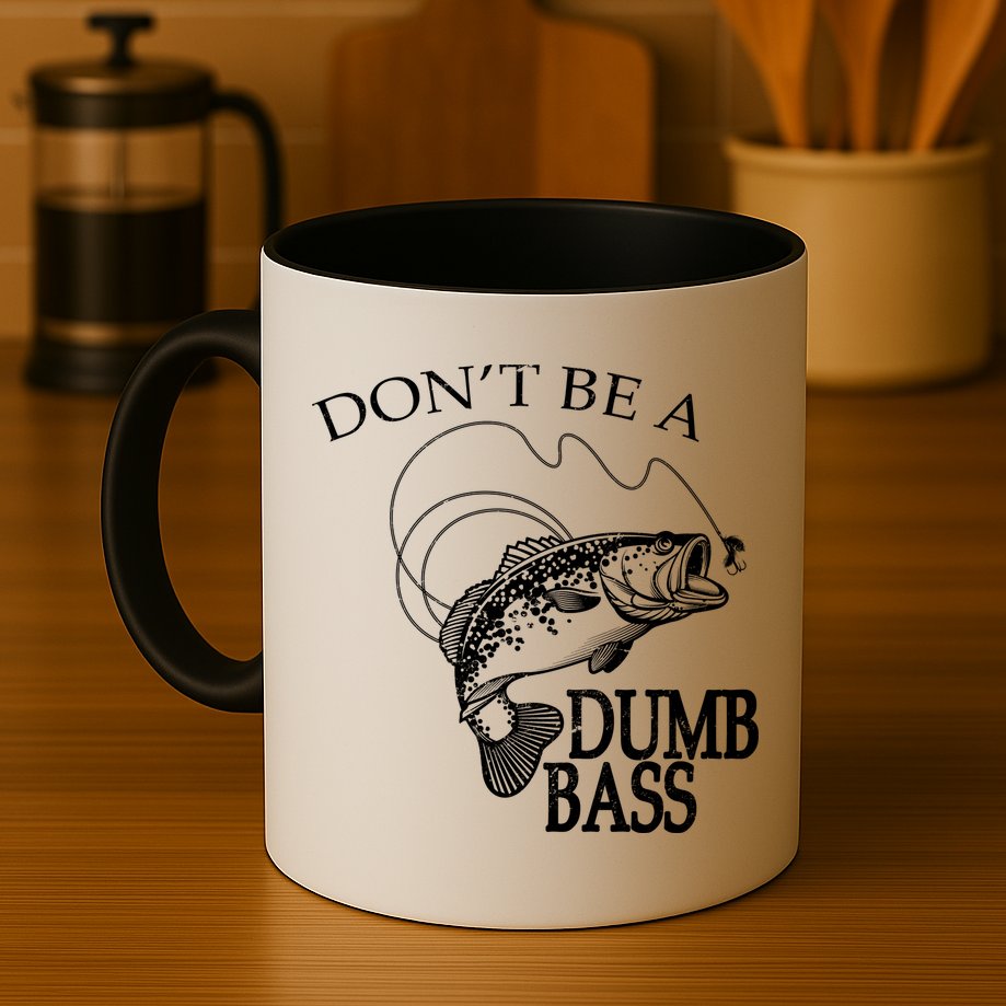 Funny Fishing - Don't Be A Dumb Bass Mug