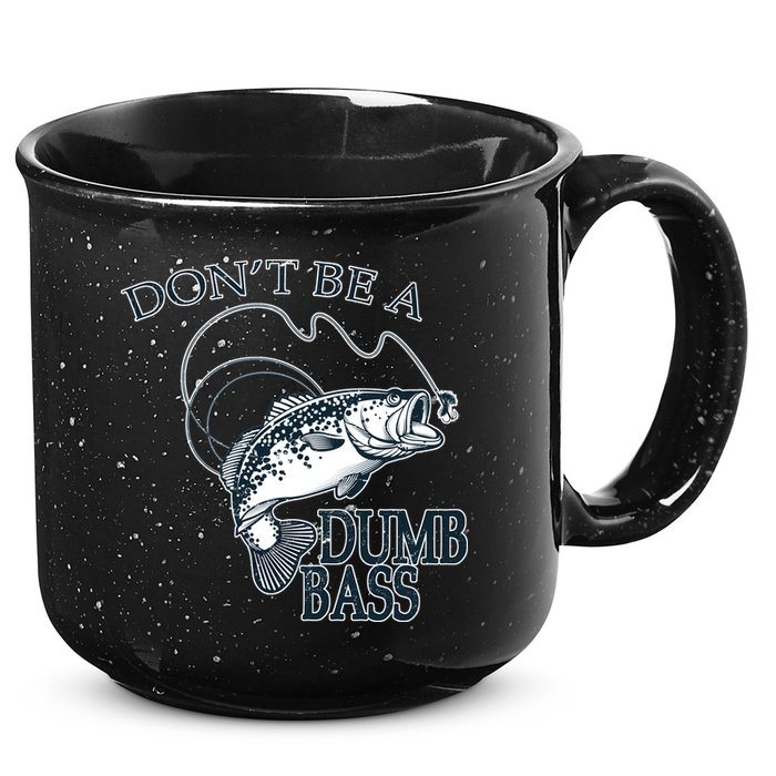 Funny Fishing - Don't Be A Dumb Bass 15oz Campfire Ceramic Mug