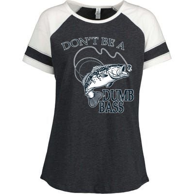 Funny Fishing - Don't Be A Dumb Bass Enza Ladies Jersey Colorblock Tee