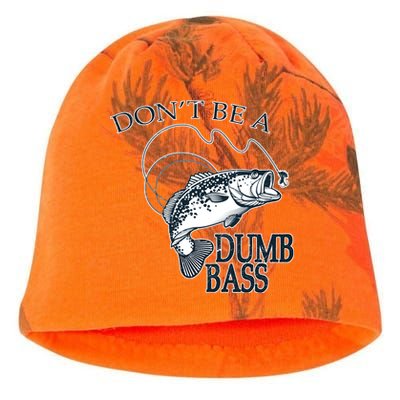 Funny Fishing - Don't Be A Dumb Bass Kati - Camo Knit Beanie