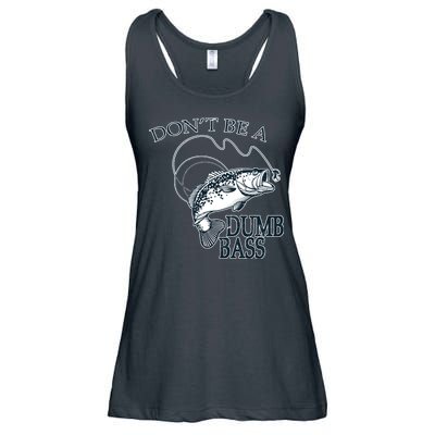 Funny Fishing - Don't Be A Dumb Bass Ladies Essential Flowy Tank