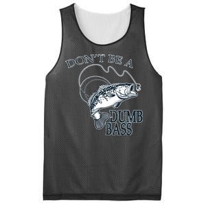 Funny Fishing - Don't Be A Dumb Bass Mesh Reversible Basketball Jersey Tank