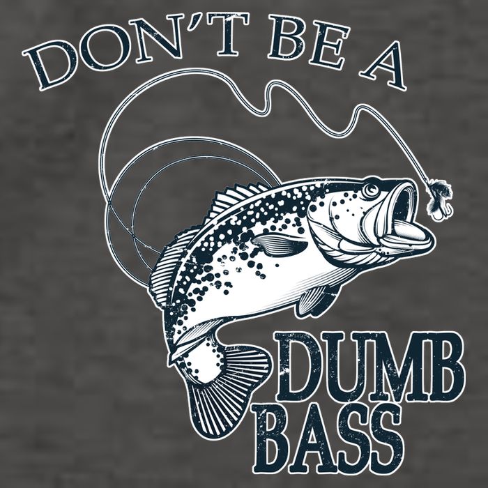 Funny Fishing - Don't Be A Dumb Bass Vector Backpack