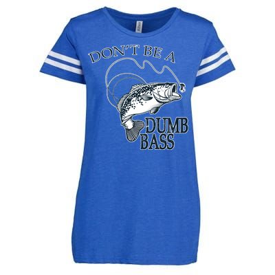 Funny Fishing - Don't Be A Dumb Bass Enza Ladies Jersey Football T-Shirt