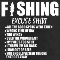 Funny Fishing Excuses Adult Drive Performance Visor