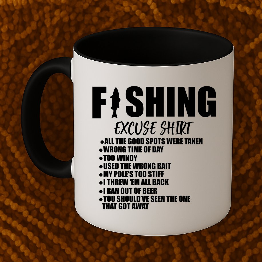 Funny Fishing Excuses Mug