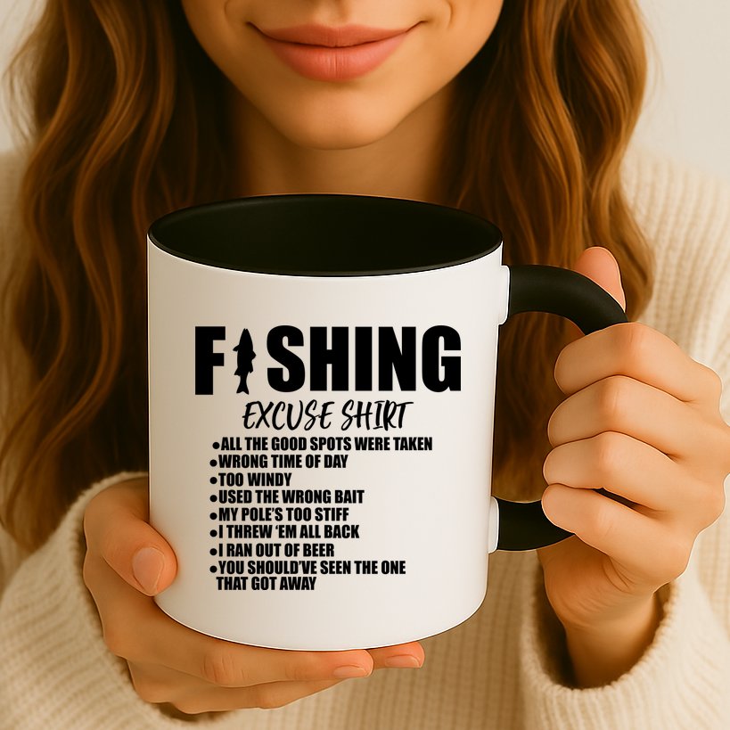 Funny Fishing Excuses Mug