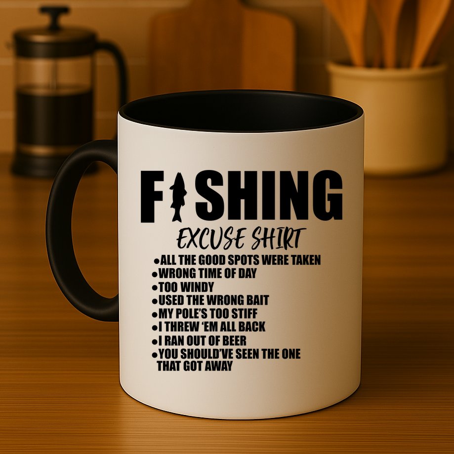 Funny Fishing Excuses Mug