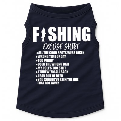 Funny Fishing Excuses Doggie Tank