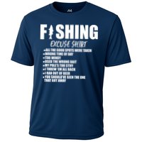 Funny Fishing Excuses Cooling Performance Crew T-Shirt