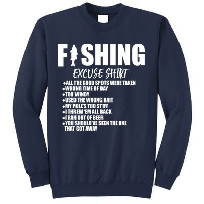 Funny Fishing Excuses Sweatshirt