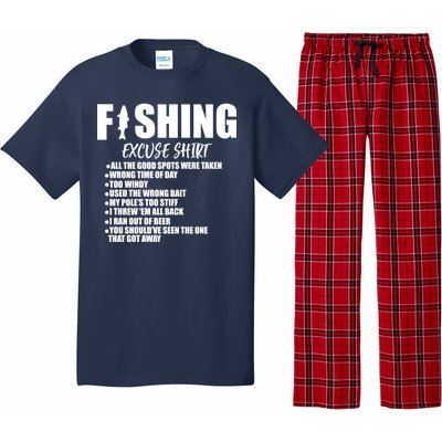 Funny Fishing Excuses Pajama Set