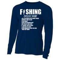 Funny Fishing Excuses Cooling Performance Long Sleeve Crew