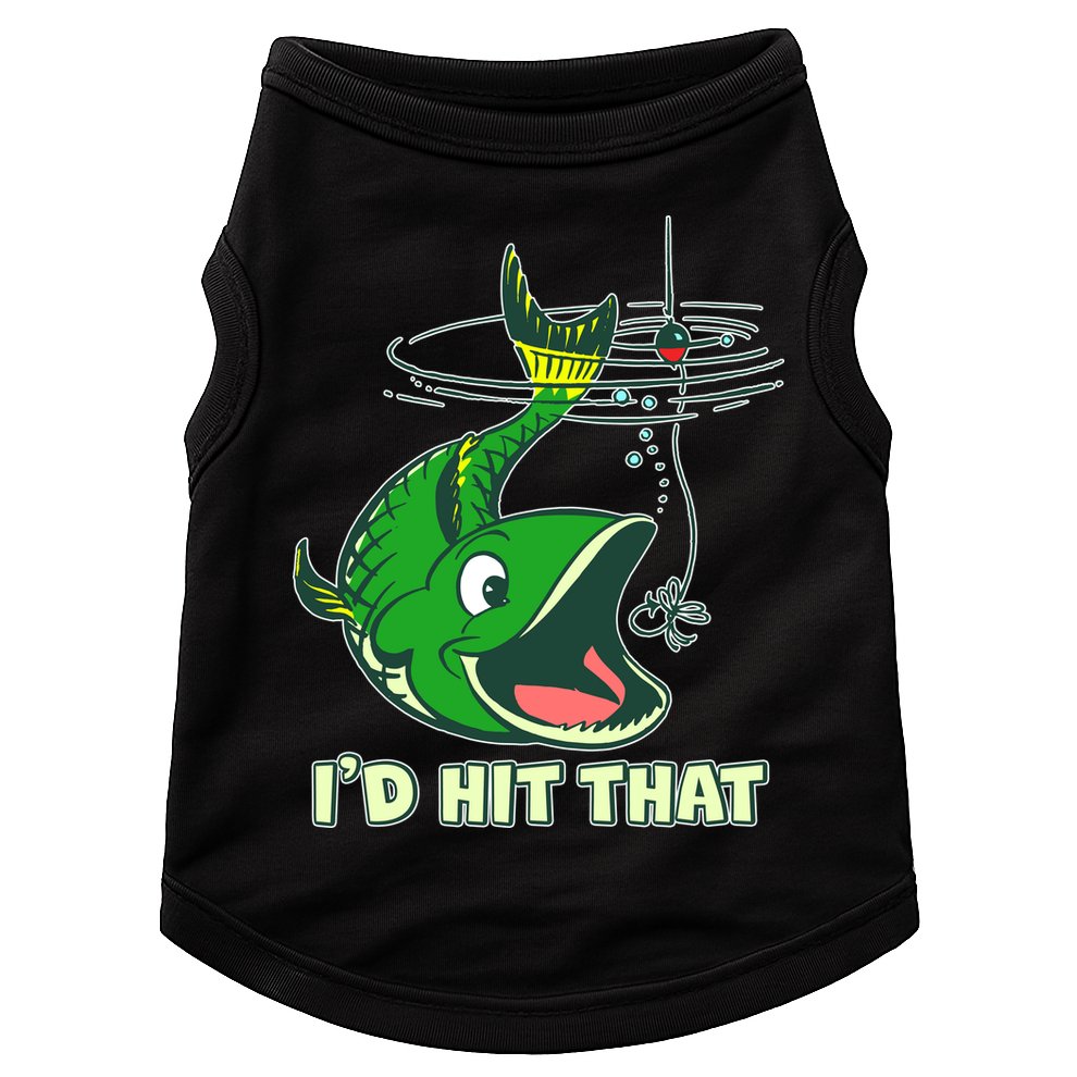 Funny Fishing I'd Hit That Doggie Tank