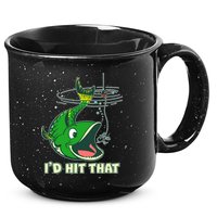 Funny Fishing I'd Hit That 15oz Campfire Ceramic Mug