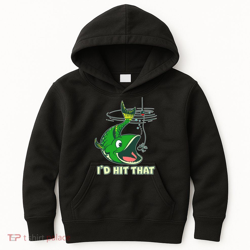 Funny Fishing I'd Hit That Kids Hoodie
