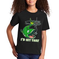 Funny Fishing I'd Hit That Kids T-Shirt