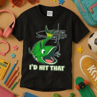 Funny Fishing I'd Hit That Kids T-Shirt