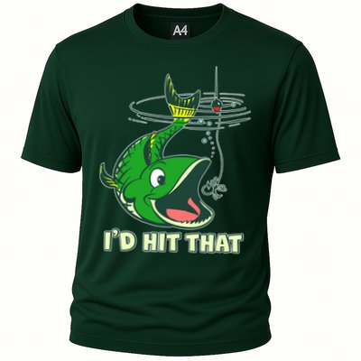 Funny Fishing I'd Hit That Performance Shirt