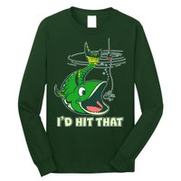 Funny Fishing I'd Hit That Long Sleeve Shirt