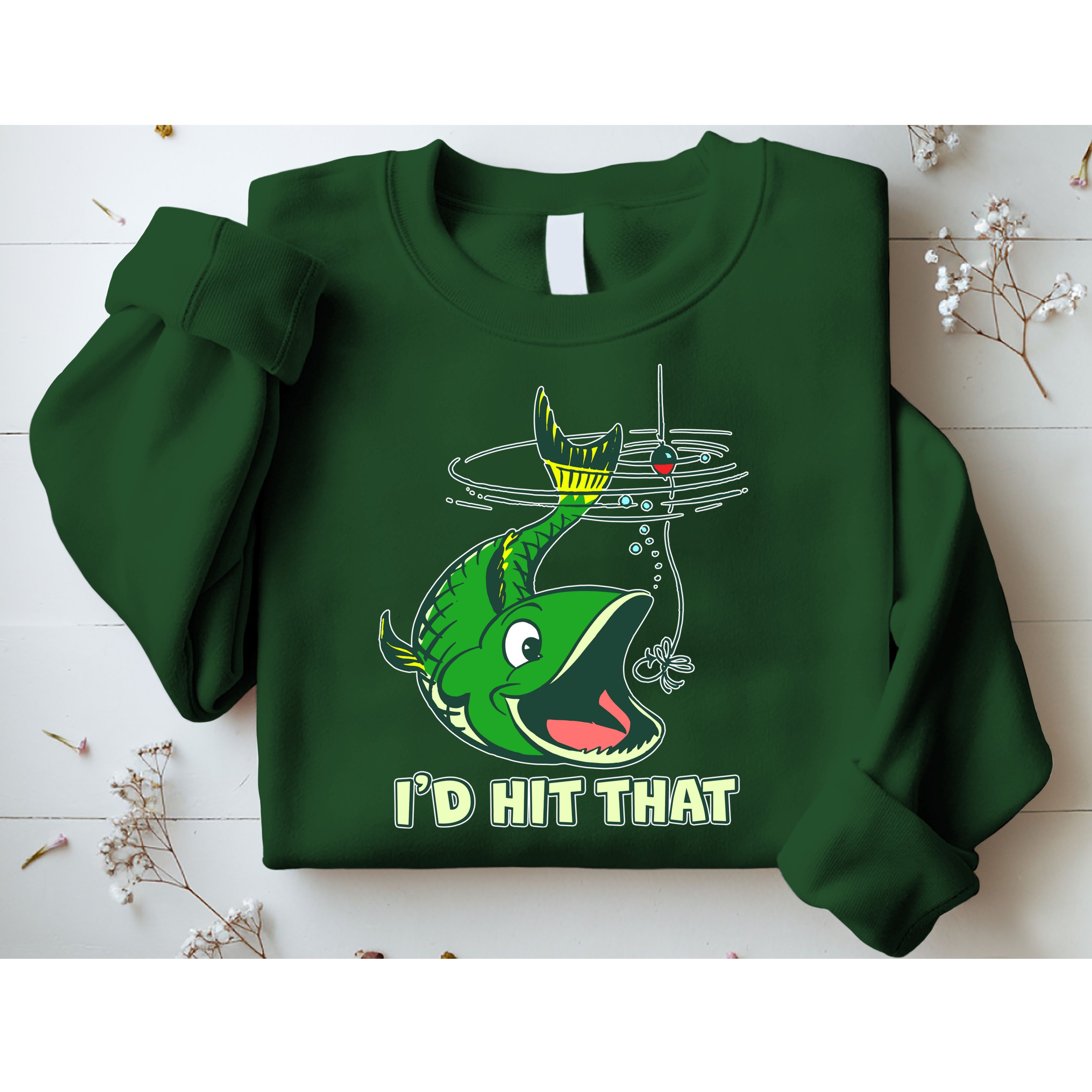 Funny Fishing I'd Hit That Sweatshirt