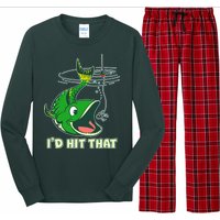 Funny Fishing I'd Hit That Long Sleeve Pajama Set