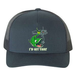 Funny Fishing I'd Hit That Yupoong Adult 5-Panel Trucker Hat