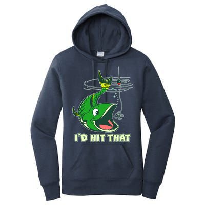 Funny Fishing I'd Hit That Women's Pullover Hoodie