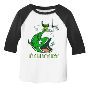 Funny Fishing I'd Hit That Toddler Fine Jersey T-Shirt