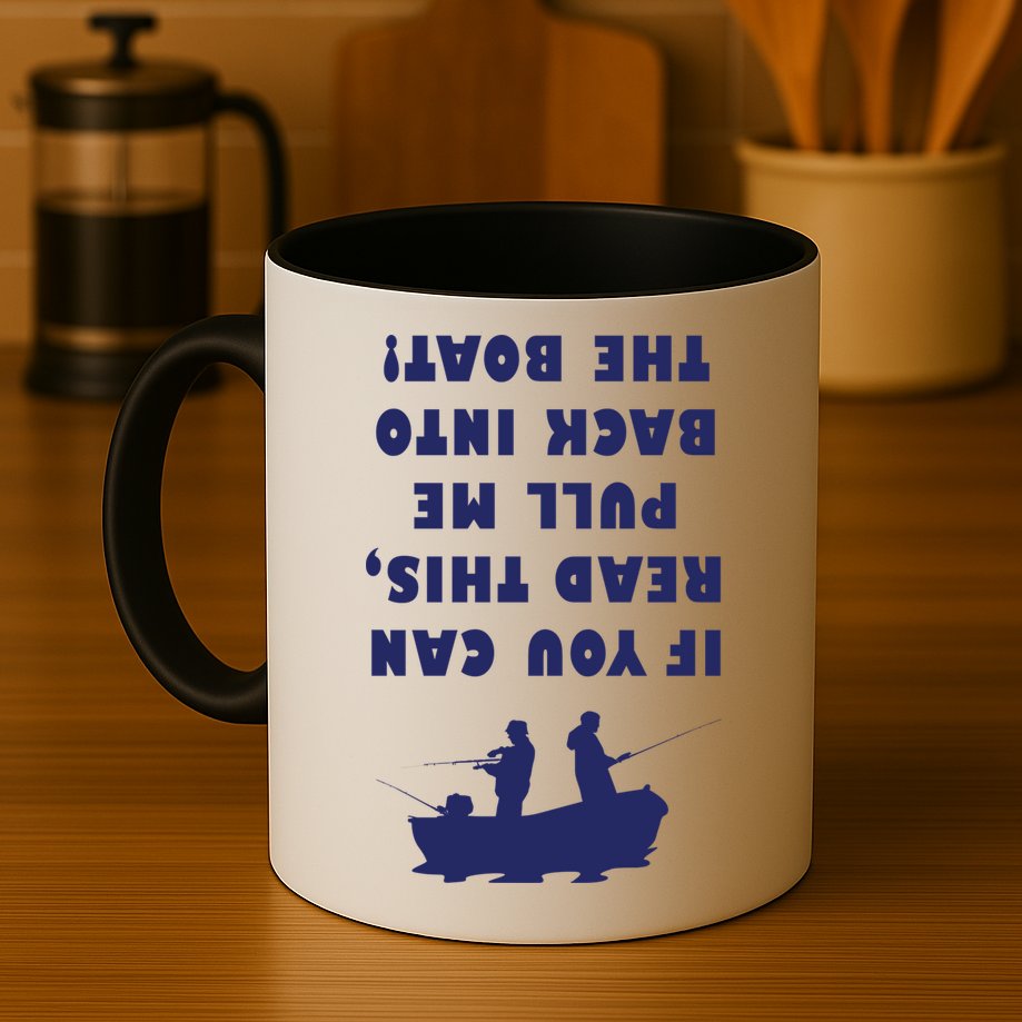 Funny Fishing: If You Can Read This Pull Me Back Into The Boat Mug