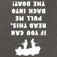 Funny Fishing: If You Can Read This Pull Me Back Into The Boat Cotton Canvas Backpack