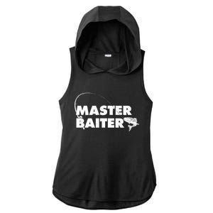 Funny Fishing Master Baiter Ladies PosiCharge Tri-Blend Wicking Draft Hoodie Tank