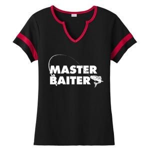 Funny Fishing Master Baiter Ladies Halftime Notch Neck Tee