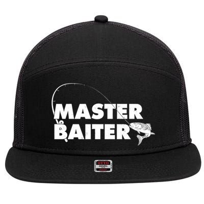 Funny Fishing Master Baiter 7 Panel Mesh Trucker Snapback Hat