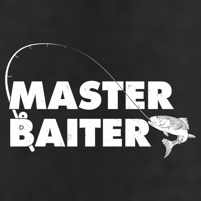 Funny Fishing Master Baiter 7 Panel Mesh Trucker Snapback Hat