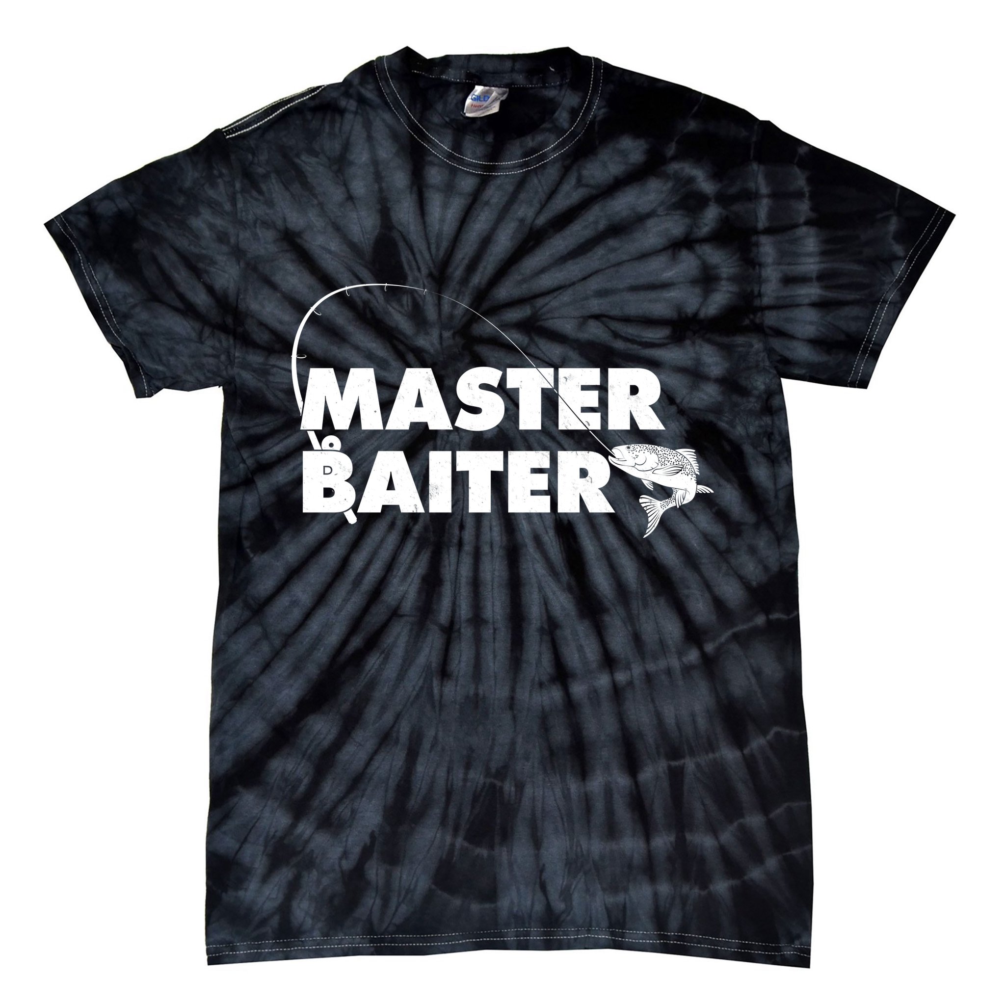 Funny Fishing Master Baiter Tie-Dye T-Shirt
