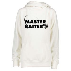 Funny Fishing Master Baiter Womens Funnel Neck Pullover Hood