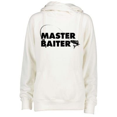 Funny Fishing Master Baiter Womens Funnel Neck Pullover Hood