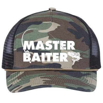 Funny Fishing Master Baiter Retro Rope Trucker Hat Cap