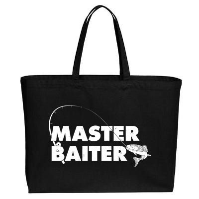 Funny Fishing Master Baiter Cotton Canvas Jumbo Tote