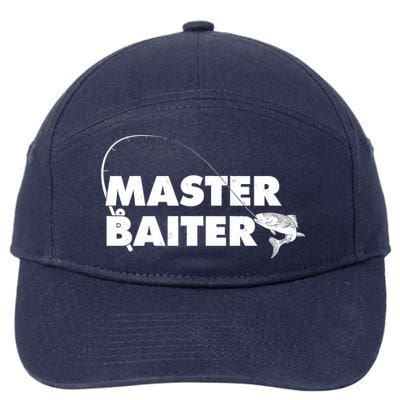 Funny Fishing Master Baiter 7-Panel Snapback Hat