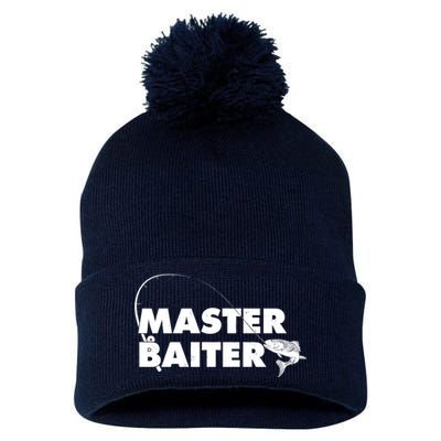 Funny Fishing Master Baiter Pom Pom 12in Knit Beanie