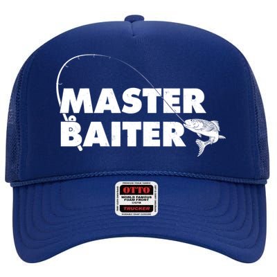 Funny Fishing Master Baiter High Crown Mesh Back Trucker Hat