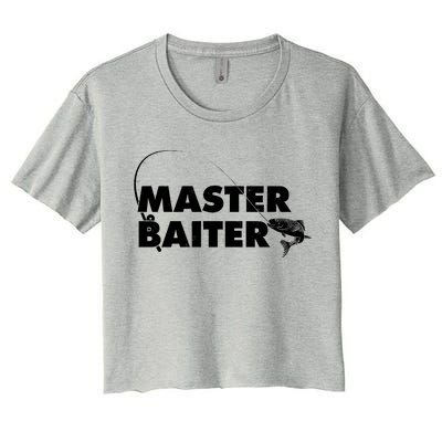 Funny Fishing Master Baiter Women's Crop Top Tee