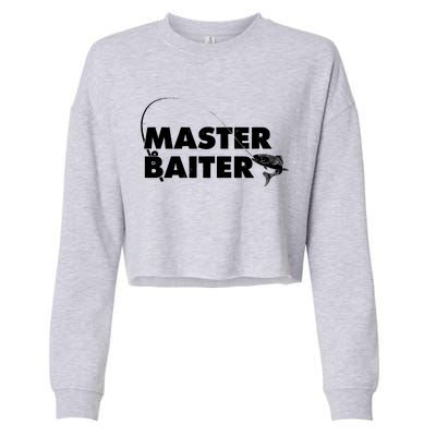 Funny Fishing Master Baiter Cropped Pullover Crew