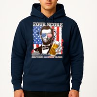 Funny Four Score And Seven Beers Ago Abe Lincoln Hoodie