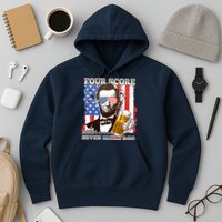 Funny Four Score And Seven Beers Ago Abe Lincoln Hoodie
