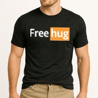 Funny Free Hug Logo Meme Cooling Performance Crew T-Shirt