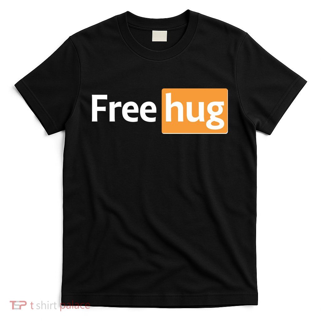 Funny Free Hug Logo Meme T-Shirt